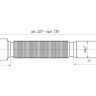 (K-105) Гибкая труба АНИ 1 1/2"*50 (320-730мм)