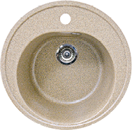 Gran-Stone мойка GS-08 круглая (песочный 302) 505х180