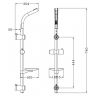 LM8071C Стойка душевая LEMARK с мыльницей, хром
