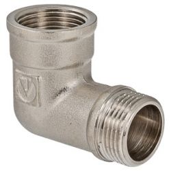 Угольник латунный никелированный ValTec Ду40НВ 