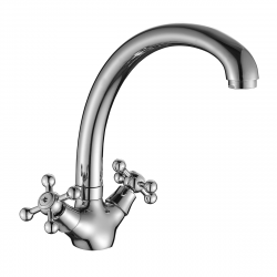 DR54029 Смеситель DECOROOM двуручный для кухни, хром