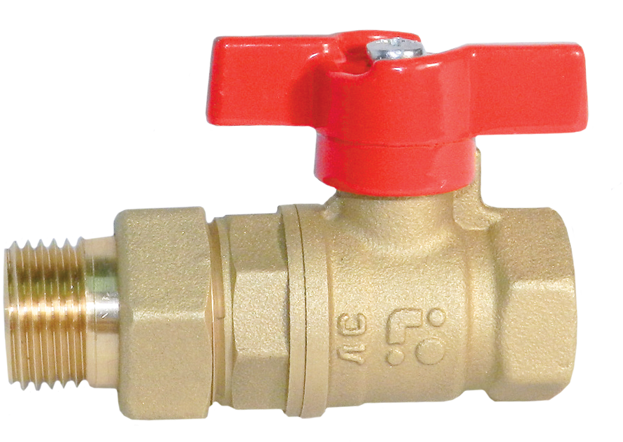 Кран шаровый ВОДА \"БАЗ\" 11Б27п1 Ду15 с американкой