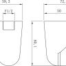 LM8084C Подключение LEMARK для душевого шланга с поворотным креплением для лейки, хром