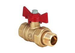 Кран шаровый с американкой "Valfex" DELTA PRO Ду20 ручка-бабочка, ВН-НР