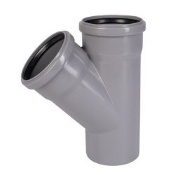 Тройник канализационный ProAqua Ду75х75х45°