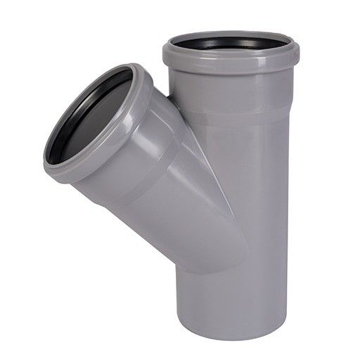 Тройник канализационный ProAqua Ду75х75х45°