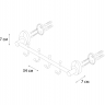FX-21805-4 Планка 4 крючка Fixsen "EUROPA"