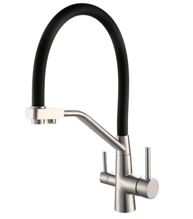 K25 B  Смеситель для кухни с подключением к фильтру, чeрный ESKO 
