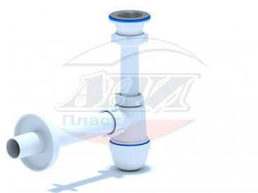 (C-0104) Сифон АНИ 1 1/2"*40 с прямой трубой 40