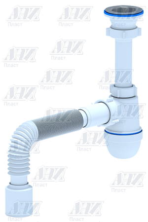C-0110 Сифон 1 1/2"*40 с гибкой трубой 40*50 АНИПласт