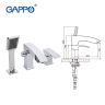 G1107 Смеситель на борт ванны врезной на 3 отверстия Gappo, хром
