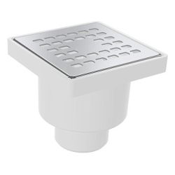 Трап вертикальный канализационный с металлической решеткой Ду50 