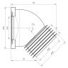 (W-4228) Труба фановая АНИ 110*45° короткая