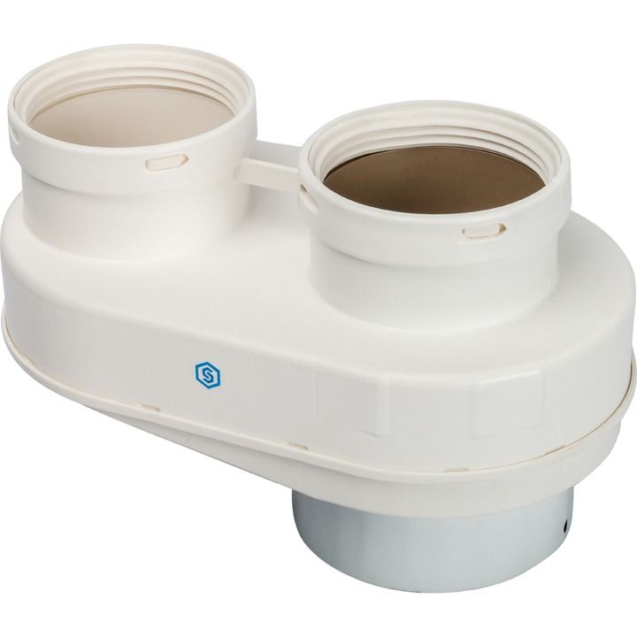 Адаптер разделительный с 60/100 на 80/80 STOUT (для Vaillant,Ptotherm) (SCA-8080-230002)