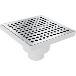 Трап вертикальный канализационный с металлической решеткой Ду50 