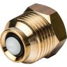 Термоманометр радиальный 0-120°С, 80/10 (подключение нижнее-1/2")(SIM-0006-801015 STOUT)