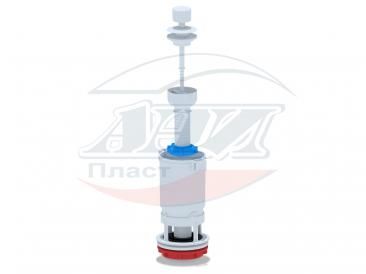 WC7040 Сливной механизм бачка, ручка шток пластиковая белая