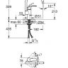 33202002 Смеситель для кухни GROHE Eurosmart new с высоким изливом, хром