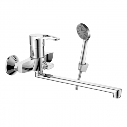 DR70043 Смеситель DECOROOM одноручный универсальным поворотным изливом 300мм, хром