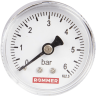 RIM-0009-500608 Манометр ROMMER аксиальный 50/6, подключение заднее 1/4"