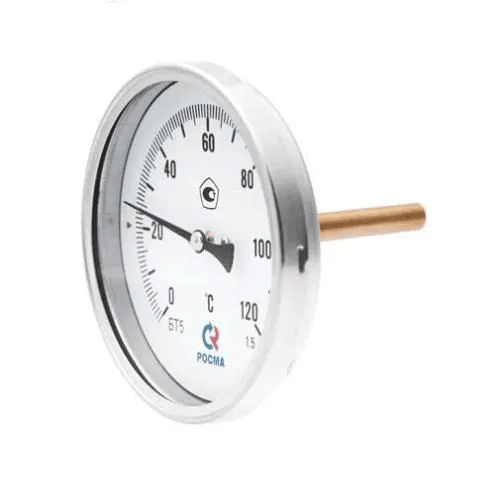 Термометр БТ-31.211, 63/120°С, подключение заднее 1/2", L=50мм Росма